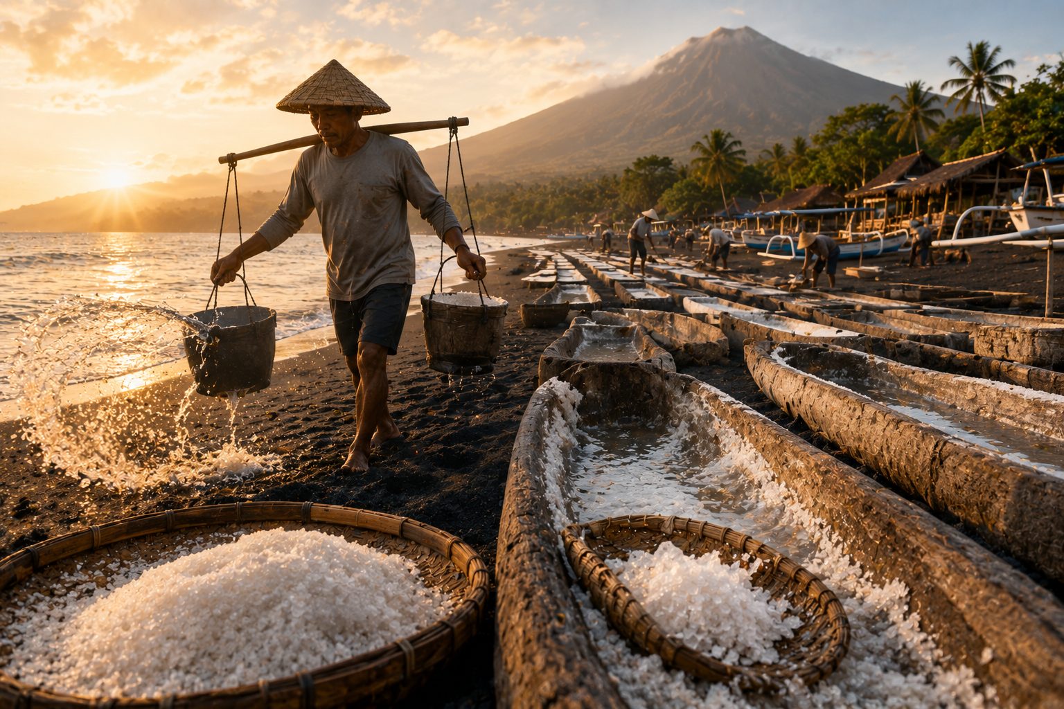Cover image for The Salt Farmers of Amed: Inside Bali's Ancient Sea Salt Tradition