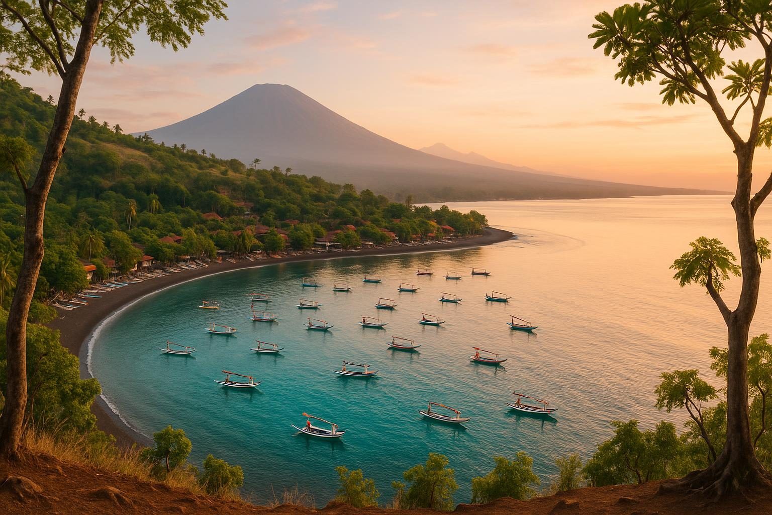 Cover image for Jemeluk Bay Viewpoint: Amed's Iconic Sunrise Panorama