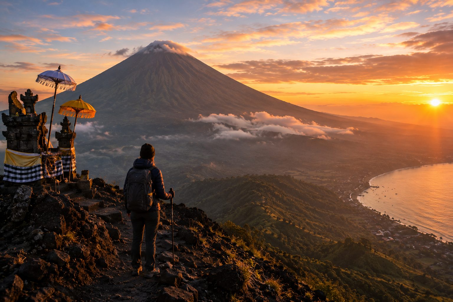 Cover image for Mount Agung: Bali's Sacred Volcano and the Sunrise Trek That Changes You